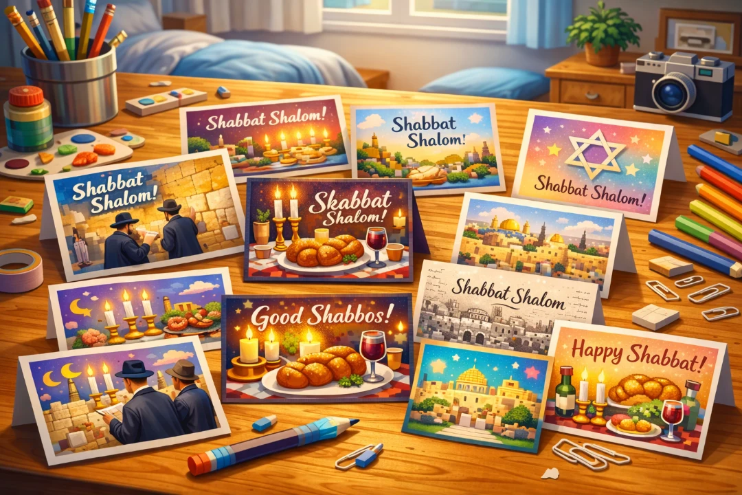 Shabbat card showcase
